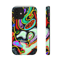 CRAZY4  Abstract Neon Skull Phone Case — Colorful Psychedelic Protective Cover