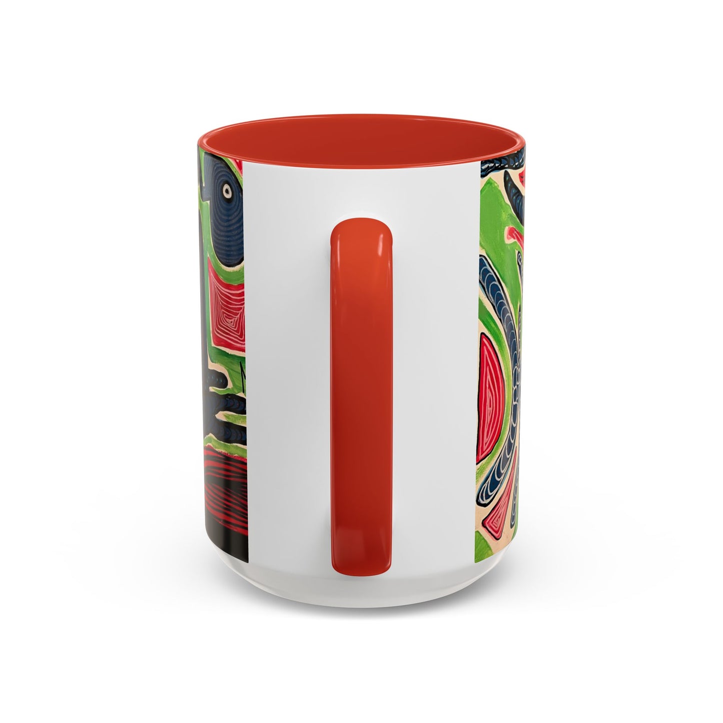 AFTER LIFE2.0  Abstract Neon Doodle Coffee Mug — Colorful Surreal Art Accent Mug (11/15oz)