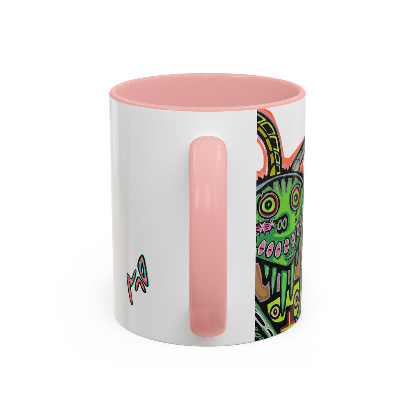 Colorful RYDER.   Abstract Jester Accent Coffee Mug — MovinchiArtDesigns