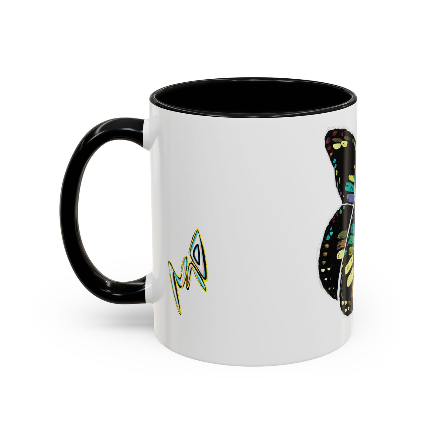 Colorful Butterfly Coffee Mug — Vibrant Monarch Art Accent Mug (11/15oz)