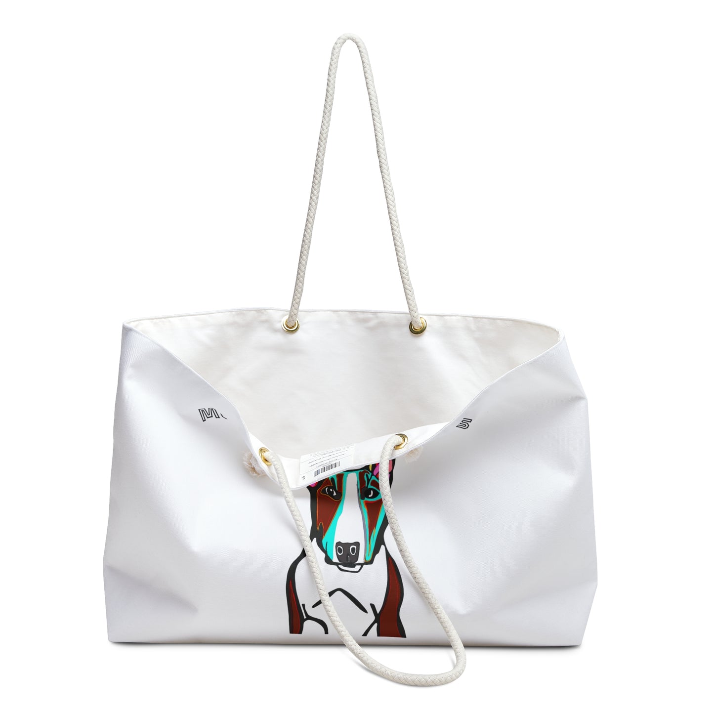 Colorful MR Bull Terrier Weekender Bag – Pop Art Dog Travel Tote