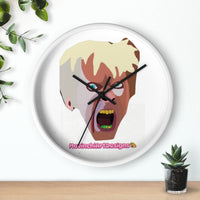 KAREN.  Screaming Face Wall Clock — Bold Pop Art Horror Home Decor