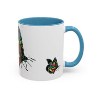 Colorful Butterfly Coffee Mug — Vibrant Monarch Art Accent Mug (11/15oz)