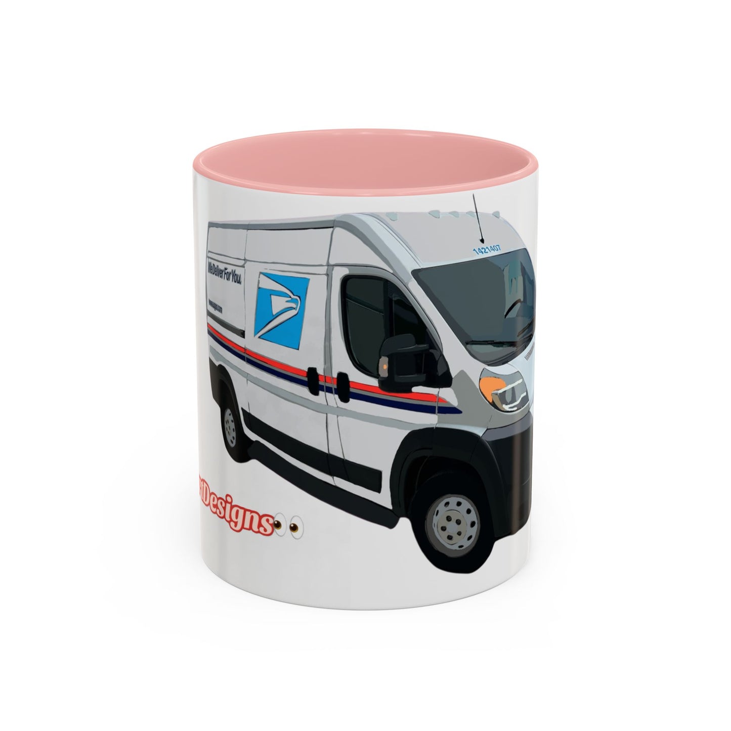 PROMASTER.  Coffee Mug — Postal Delivery Van Illustration