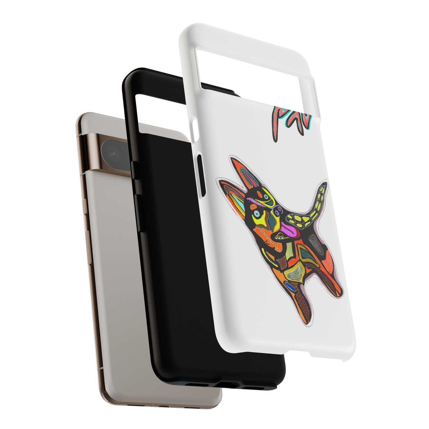 HUSKY  Colorful Abstract Dog Phone Case — 'MAD' Signature Protective Case