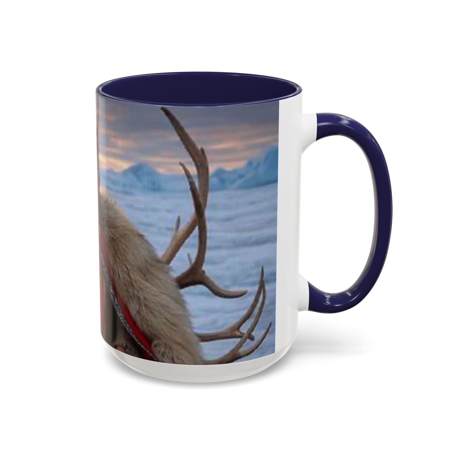 KING OF THE WORLD Royal Portrait Accent Coffee Mug – King in Fur Coat Design (11/15oz)