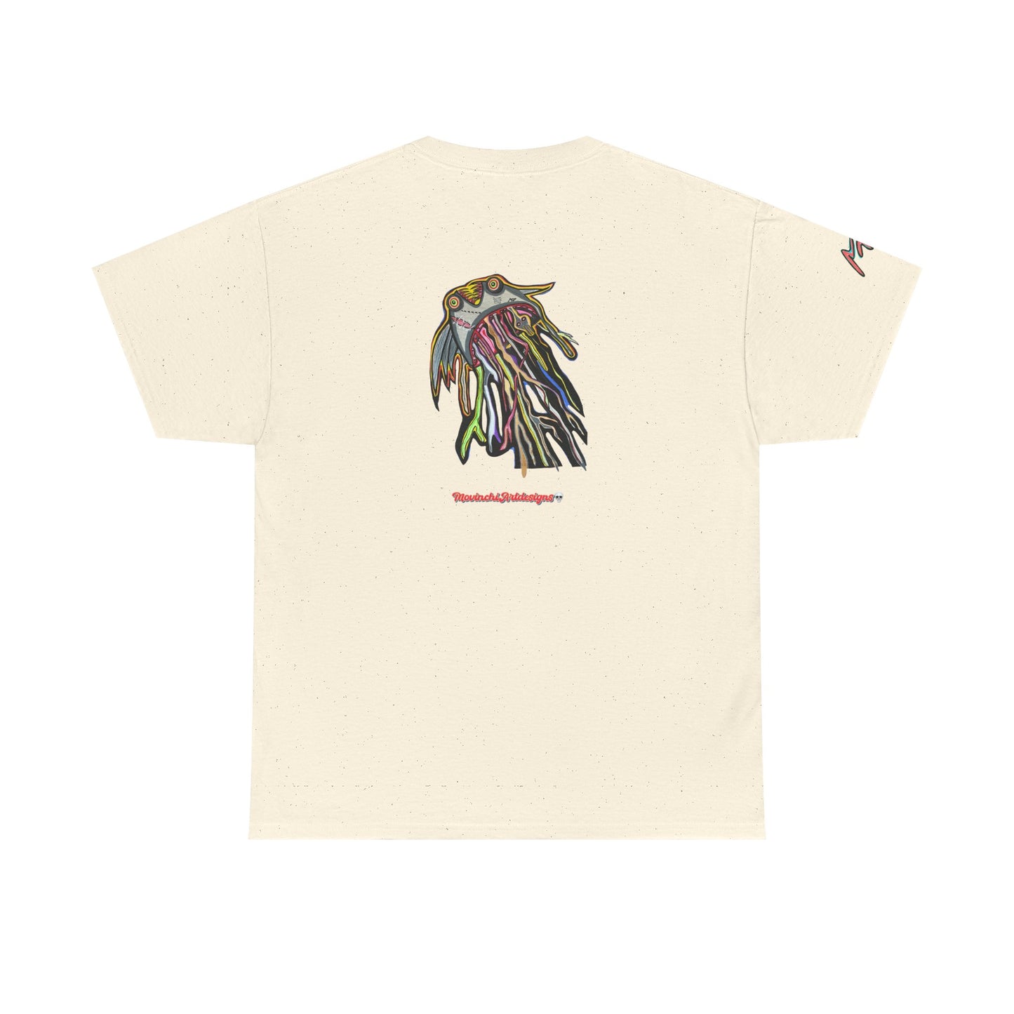 Graphic Tee — Colorful CRAZY TUNA  Illustration Back Print Tee