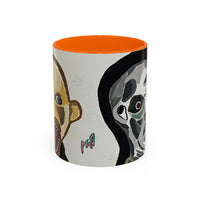 3 amigos Creepy Masked Faces Accent Coffee Mug – Horror Art 11/15oz