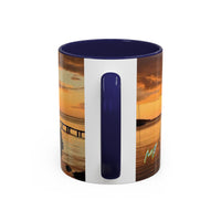 Sunset Harbor Coffee Mug — Golden Beach Sunrise Accent Mug (11/15oz)