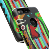 CRAZY.   Tribal Face Phone Case — Colorful Modern Art iPhone Cover