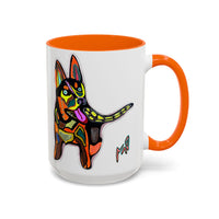Colorful Pop Art Dog Accent Coffee Mug — Vibrant French Bulldog Design (11/15 oz)