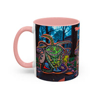 RYDER4.0  Psychedelic Forest Accent Coffee Mug – Colorful Trippy Creature Design (11/15oz)
