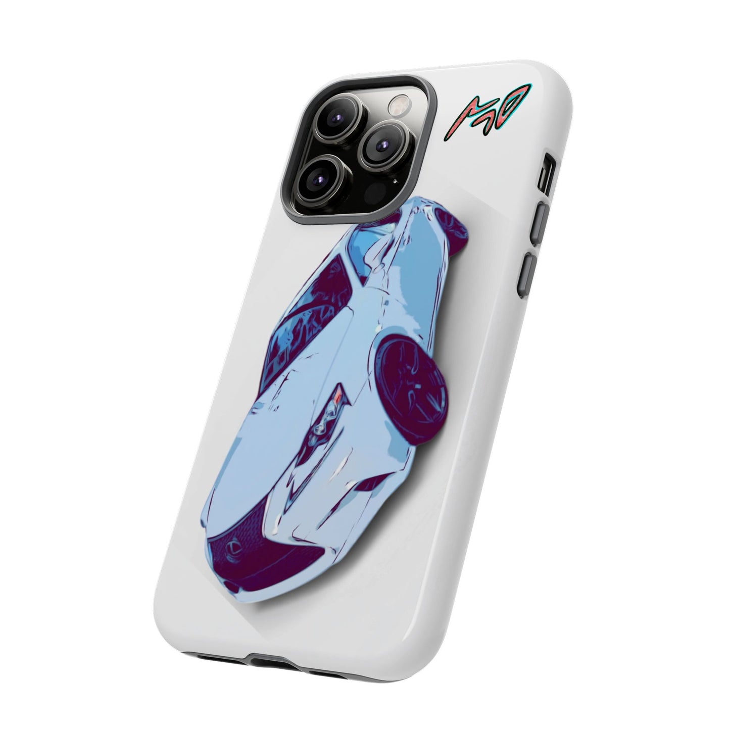 Melvin White Sports Car Phone Case - Retro Pop Art Supercar Protective Tough Case