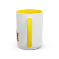 SAN JUAN.  Colorful Street Art Coffee Mug — Vibrant Alleyway & Playful Emblem Accent Mug