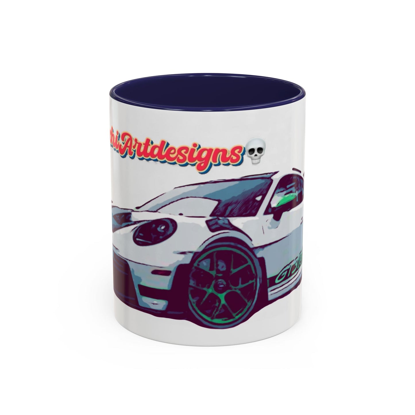 Porsche GT3 Cup Accent Coffee Mug – Racing Car Graphic 11/15oz