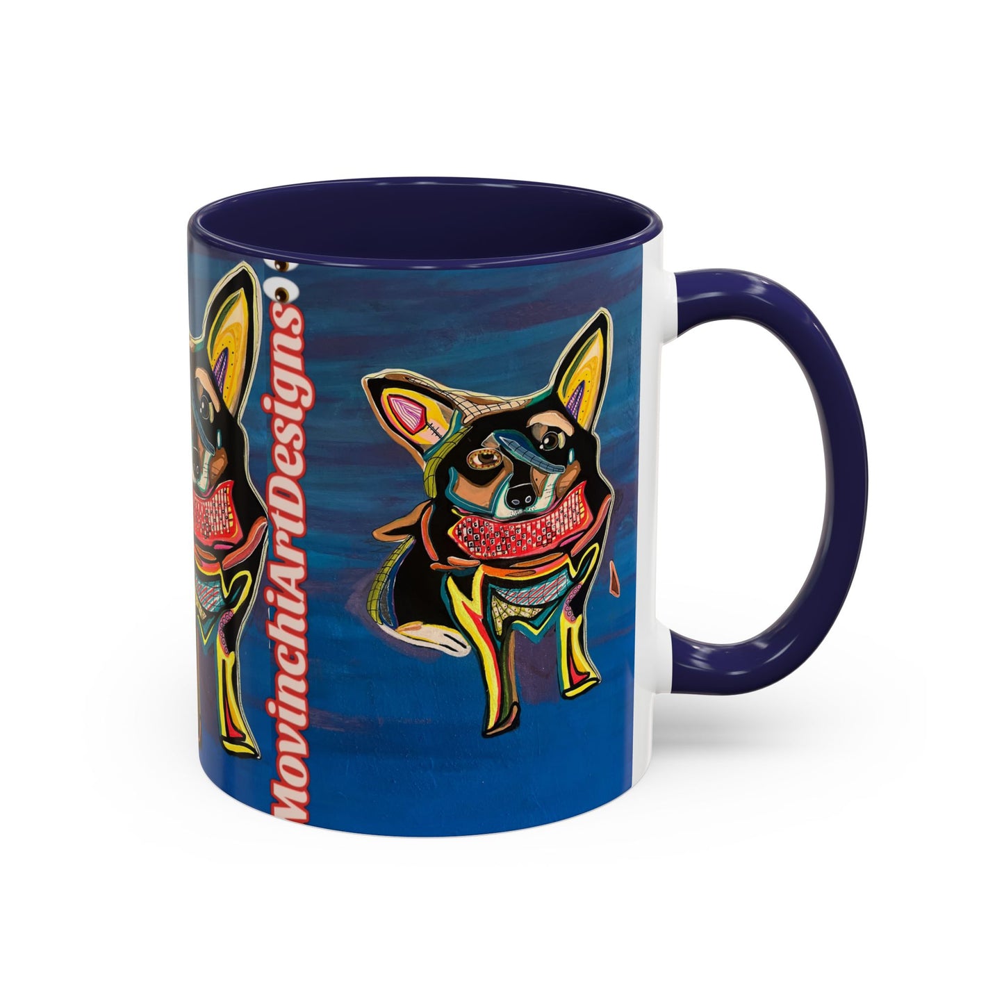 Chihuahua Art Coffee Mug – Colorful Pop‑Art Dog Accent Mug (11/15 oz)