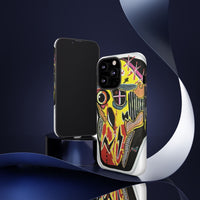 VINCENT.  Skull Riot Phone Case – Colorful Abstract Horror Art Protective Cover