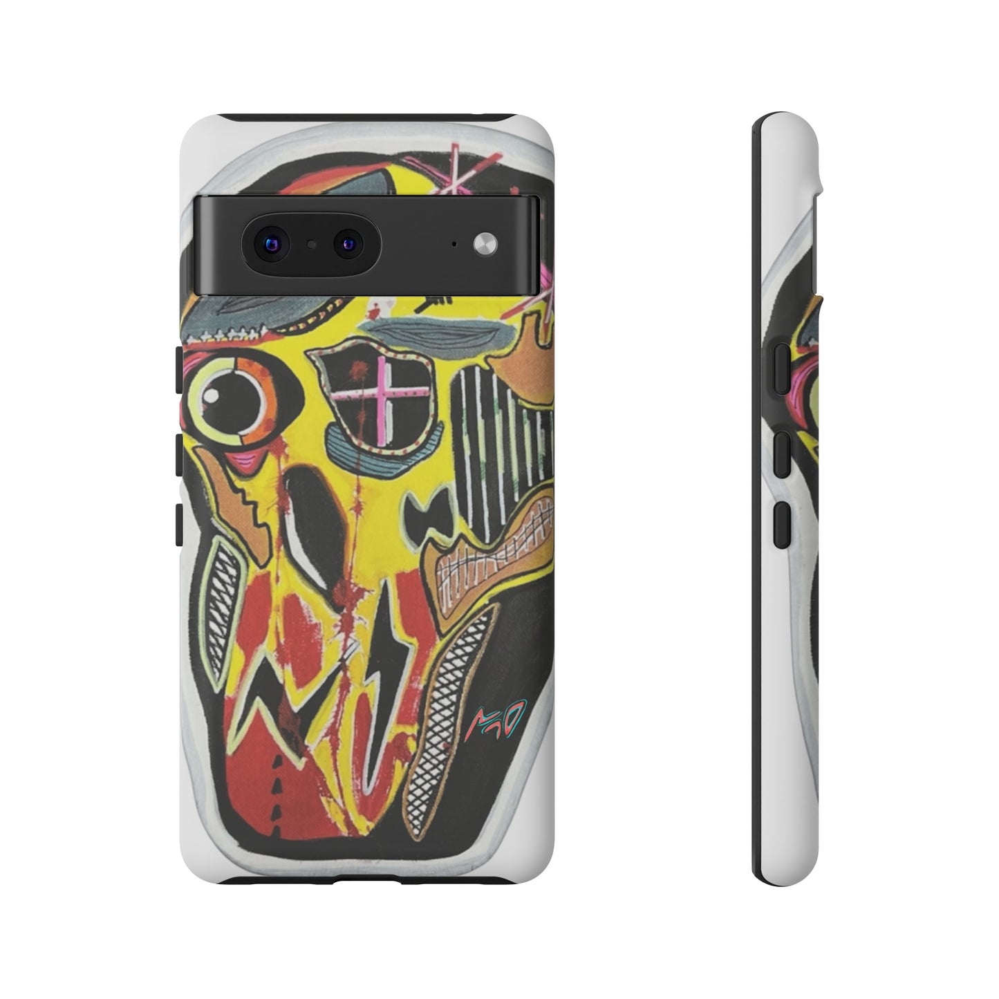 VINCENT.  Skull Riot Phone Case – Colorful Abstract Horror Art Protective Cover