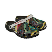 MIA SOFIA  Colorful Abstract EVA Clogs — Artistic Garden Slip‑Ons