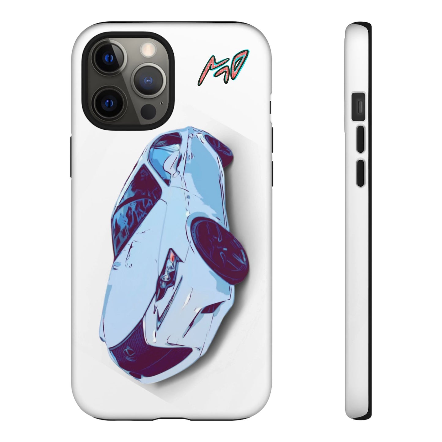 Melvin White Sports Car Phone Case - Retro Pop Art Supercar Protective Tough Case