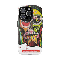 KUNTA.  Abstract Tribal Skull Phone Case — Colorful Street Art Protective Cover