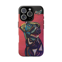 Colorful Pit LABRADOR Tough Phone Case — Vibrant Pop Art Dog Design