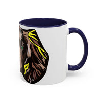 MR COCKER Dog Portrait Accent Coffee Mug — Brown Spaniel Art Mug (11/15oz)