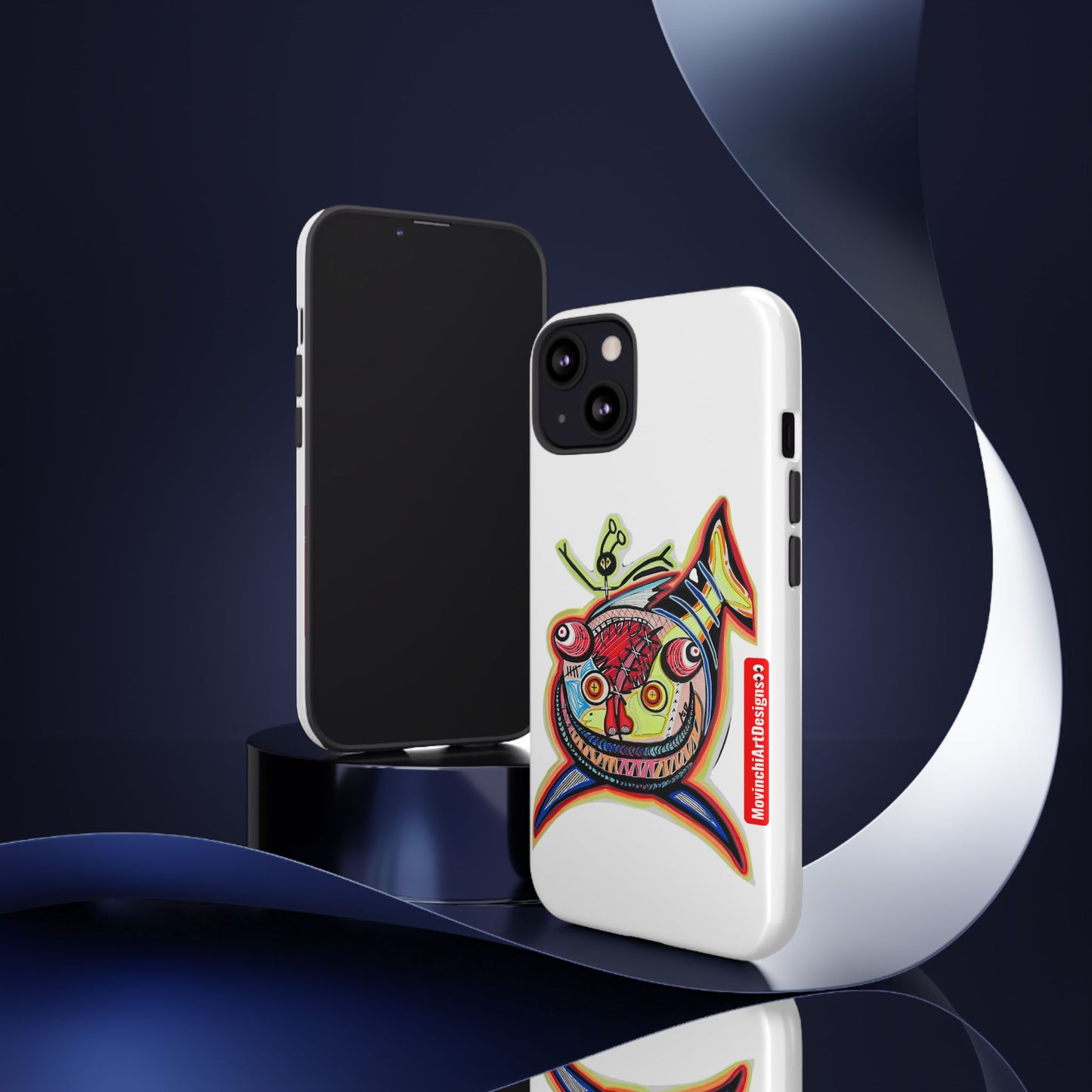 Phone Case — Colorful Abstract PARASITE  Fish Art Tough Cases