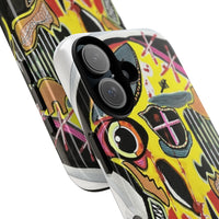 VINCENT.  Skull Riot Phone Case – Colorful Abstract Horror Art Protective Cover
