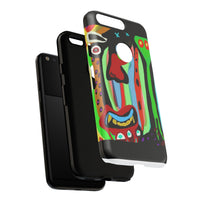 CRAZY.   Tribal Face Phone Case — Colorful Modern Art iPhone Cover