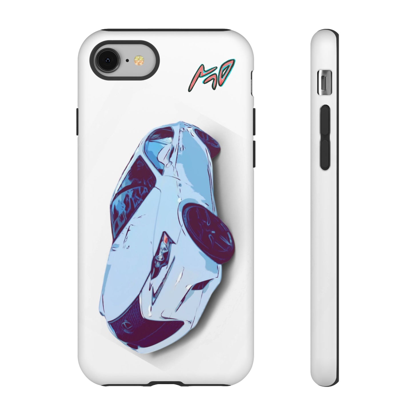 Melvin White Sports Car Phone Case - Retro Pop Art Supercar Protective Tough Case