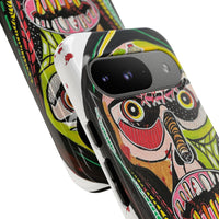 KUNTA.  Abstract Tribal Skull Phone Case — Colorful Street Art Protective Cover