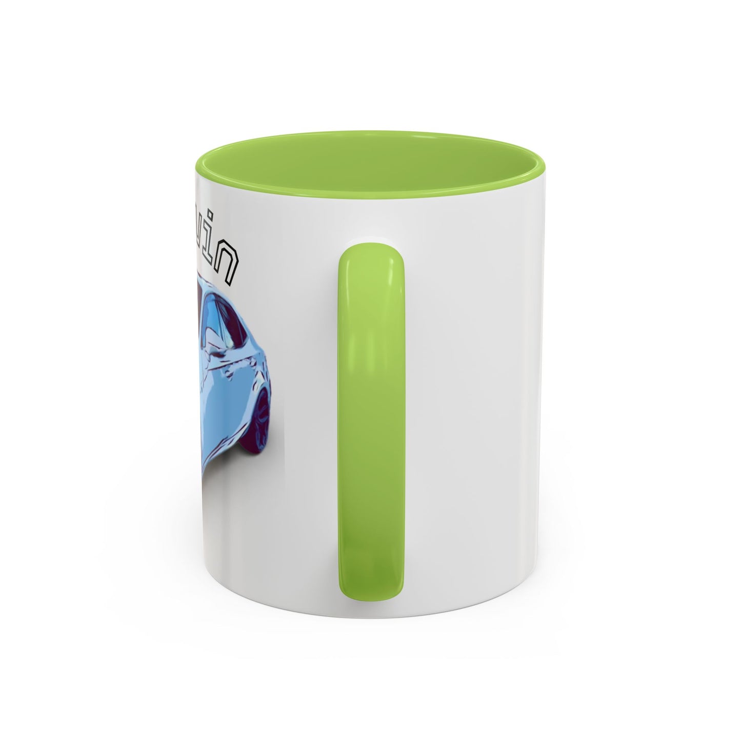 MELVIN.  Personalized Car Coffee Mug — 'Melvin' Sports Car Accent Mug (11/15oz)