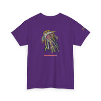 Graphic Tee — Colorful CRAZY TUNA  Illustration Back Print Tee