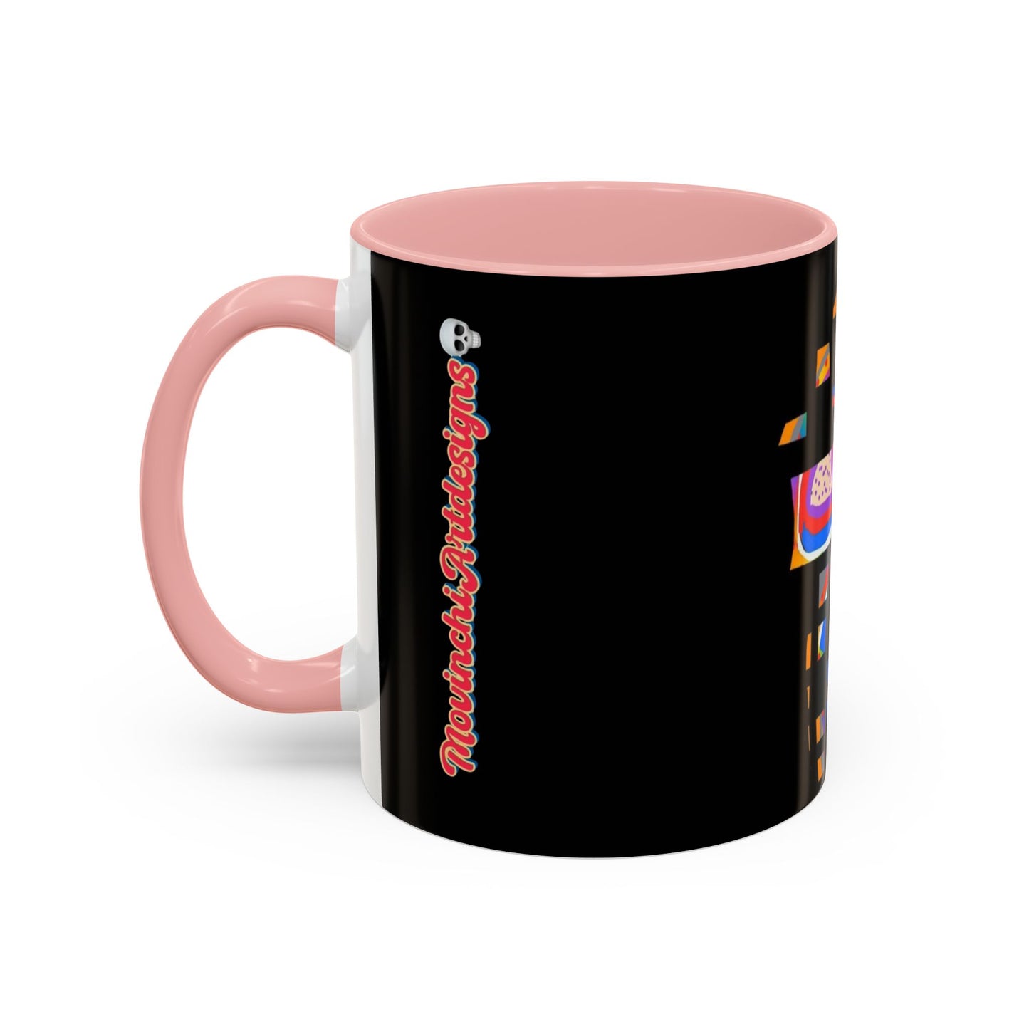 Coffee Mug — Colorful Abstract Cross Accent Ceramic Mug (11/15 oz)