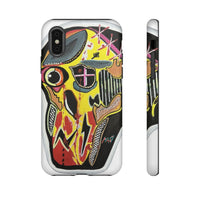 VINCENT.  Skull Riot Phone Case – Colorful Abstract Horror Art Protective Cover