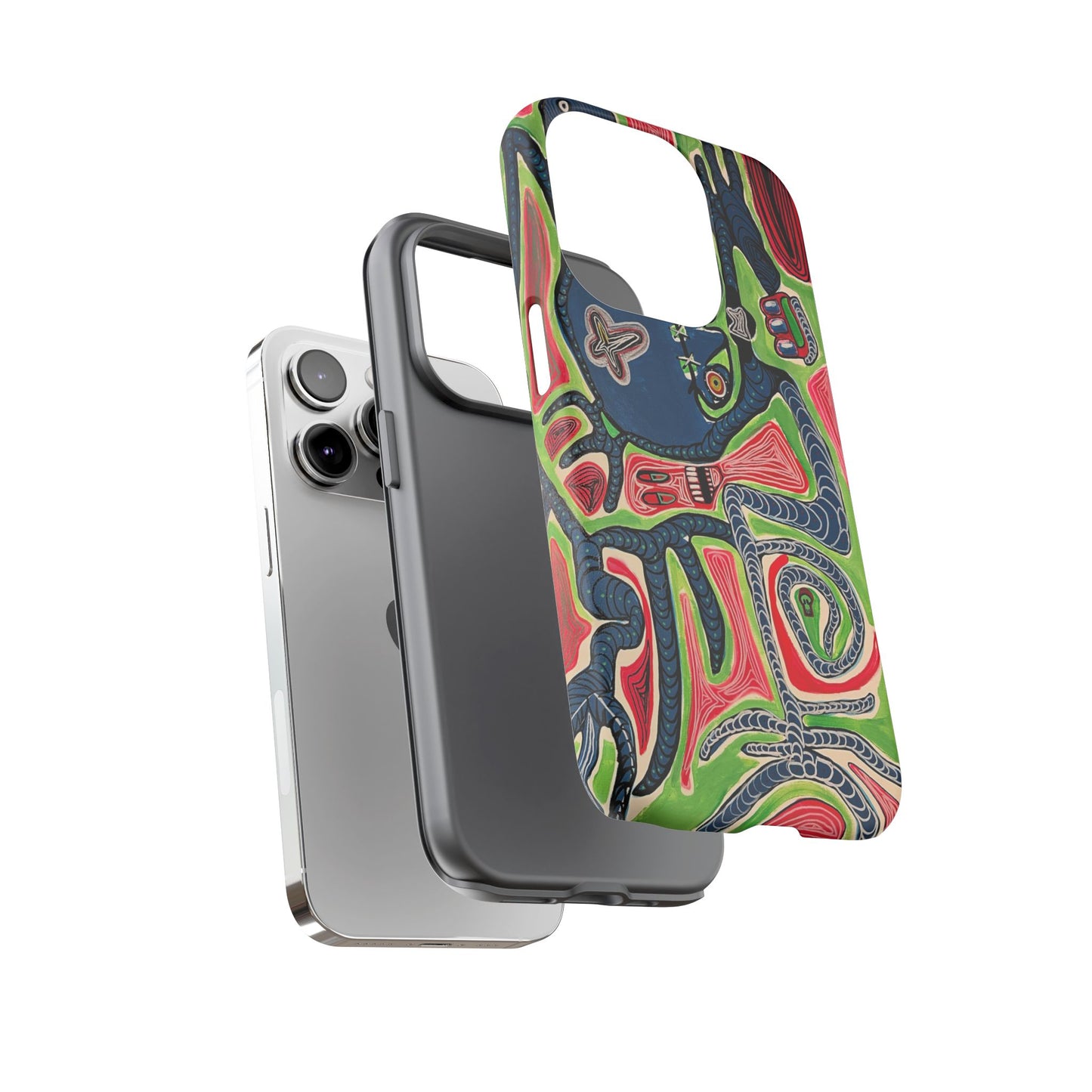 Abstract AFTERLIFE Phone Case — Bold Psychedelic Music Art