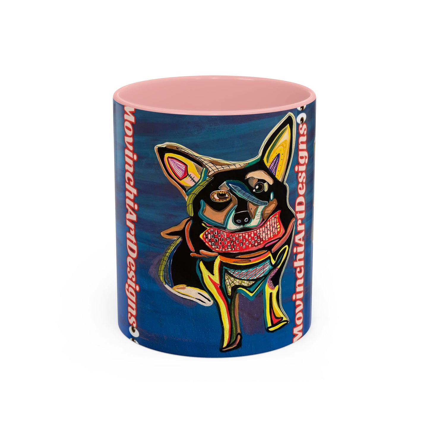 Chihuahua Art Coffee Mug – Colorful Pop‑Art Dog Accent Mug (11/15 oz)