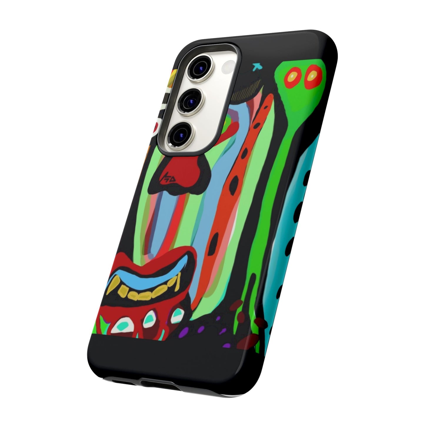 CRAZY.   Tribal Face Phone Case — Colorful Modern Art iPhone Cover