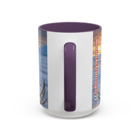 KING OF THE WORLD Royal Portrait Accent Coffee Mug – King in Fur Coat Design (11/15oz)