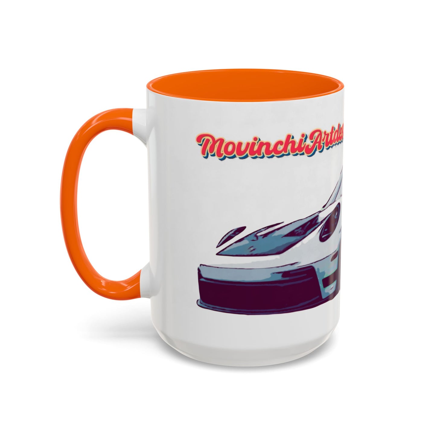 Porsche GT3 Cup Accent Coffee Mug – Racing Car Graphic 11/15oz