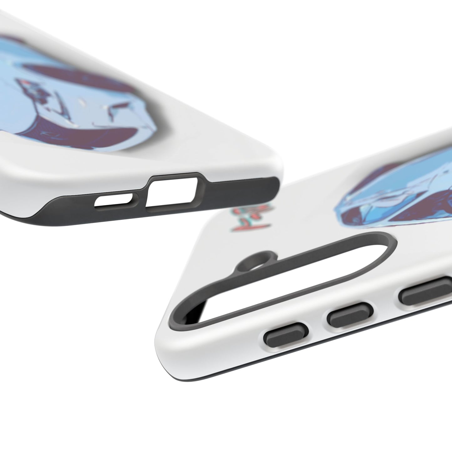 Melvin White Sports Car Phone Case - Retro Pop Art Supercar Protective Tough Case