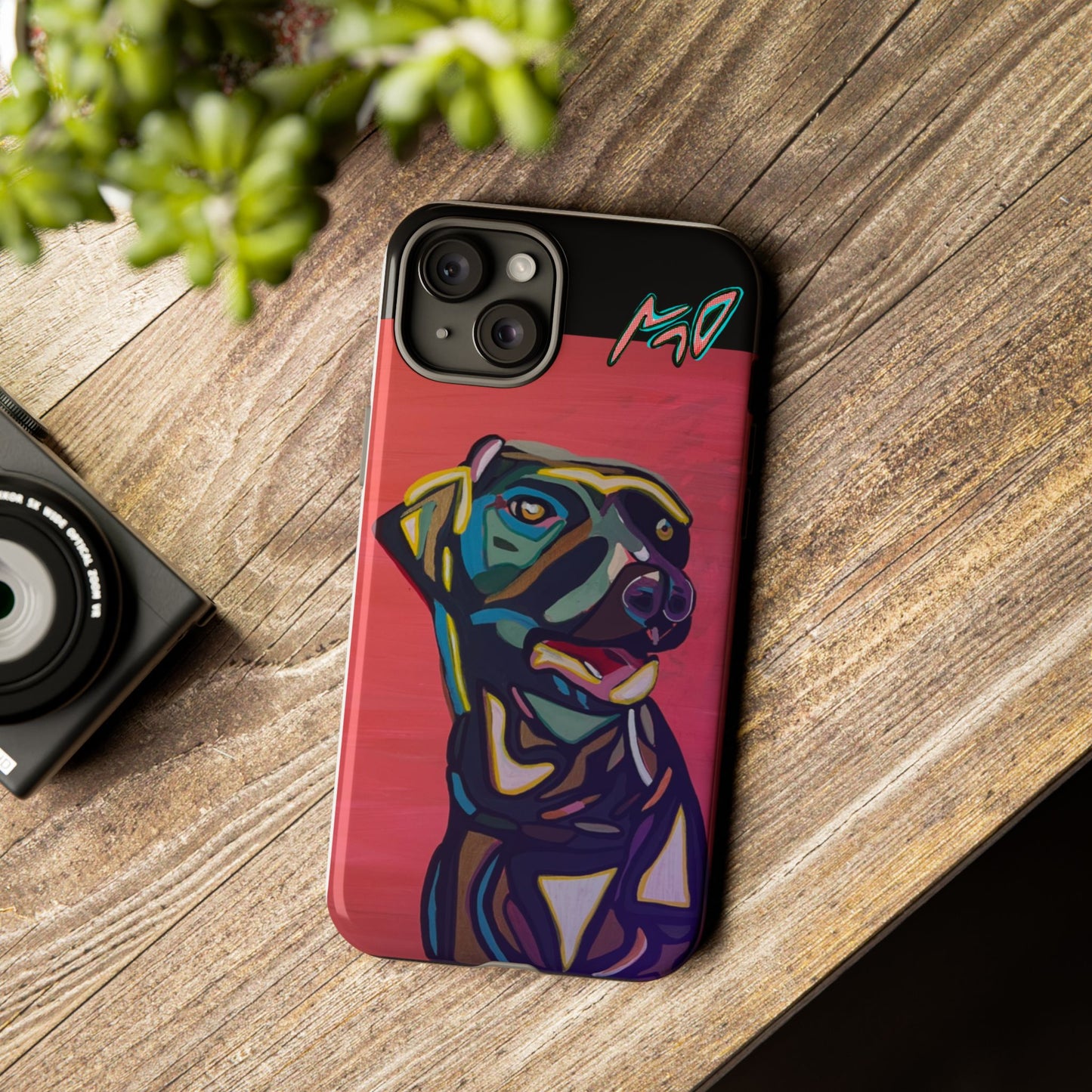 Colorful Pit LABRADOR Tough Phone Case — Vibrant Pop Art Dog Design
