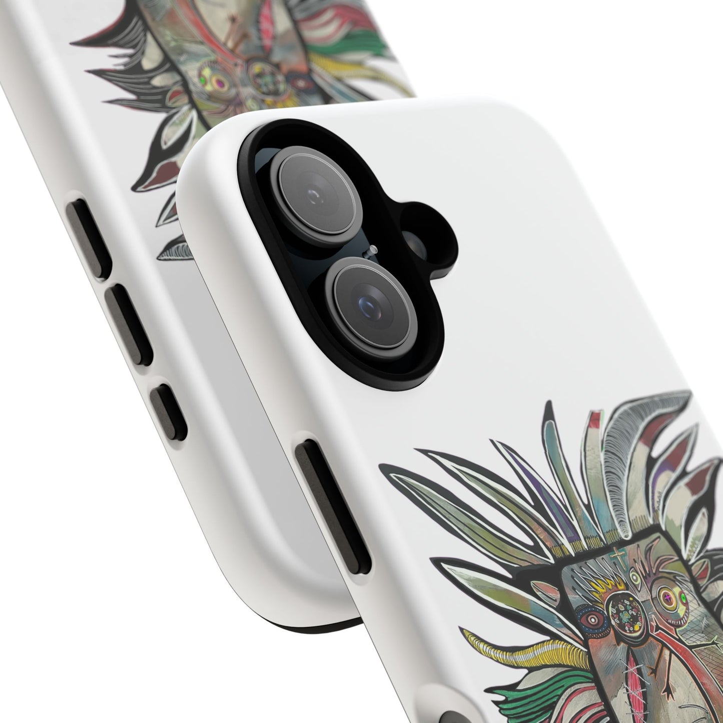 Colorful Tribal Monkey Phone Case — Artistic Totem iPhone Cover