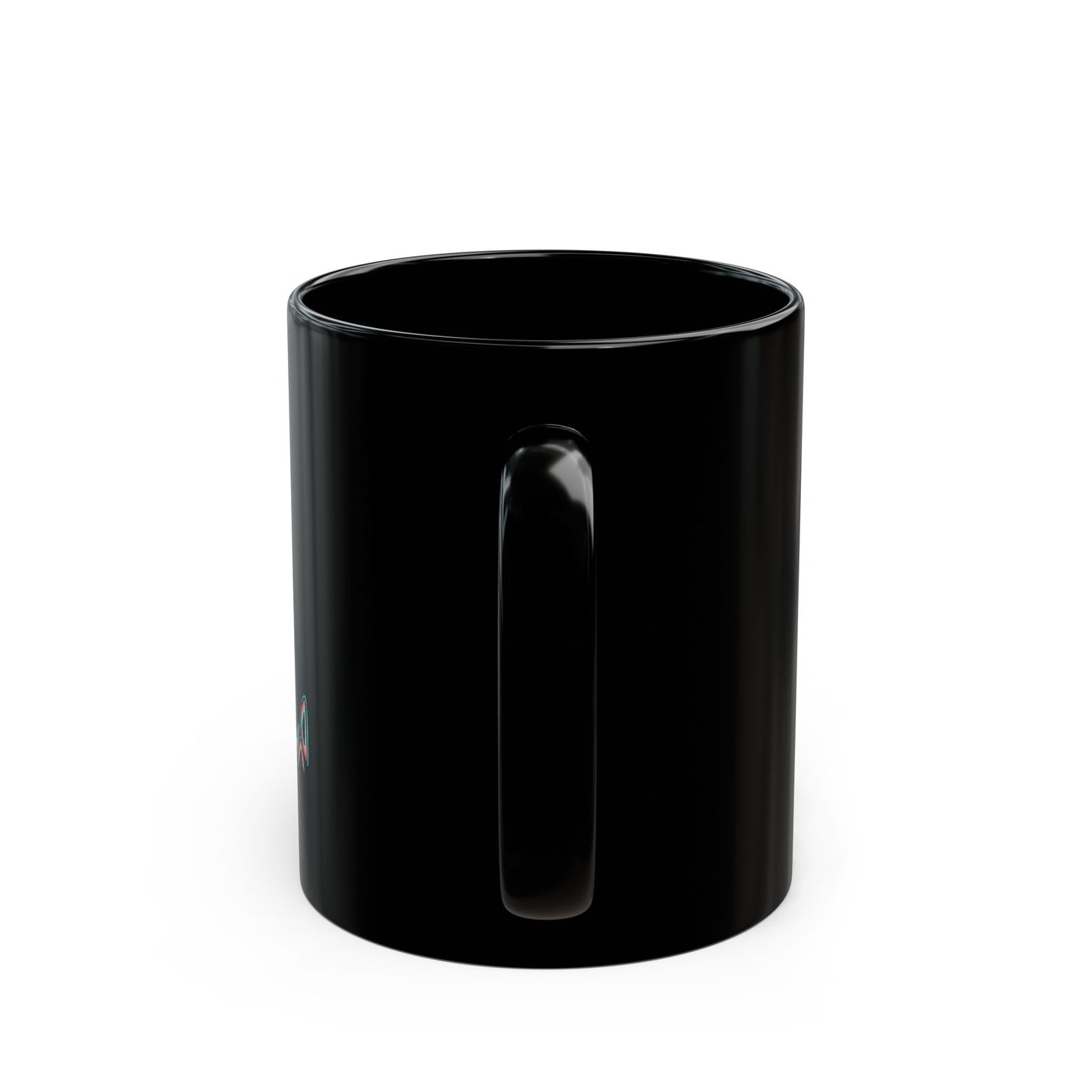Art Whale Black Ceramic Mug — MovinchiArtDesigns Logo Coffee Cup (11oz & 15oz)