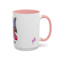 Colorful Shark Attack  Fish Accent Coffee Mug — Bold Nautical Art 11/15oz