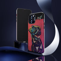 Colorful Pit LABRADOR Tough Phone Case — Vibrant Pop Art Dog Design