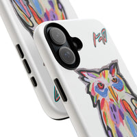 Colorful Owl Phone Case — Artistic Owl Illustration Tough Case