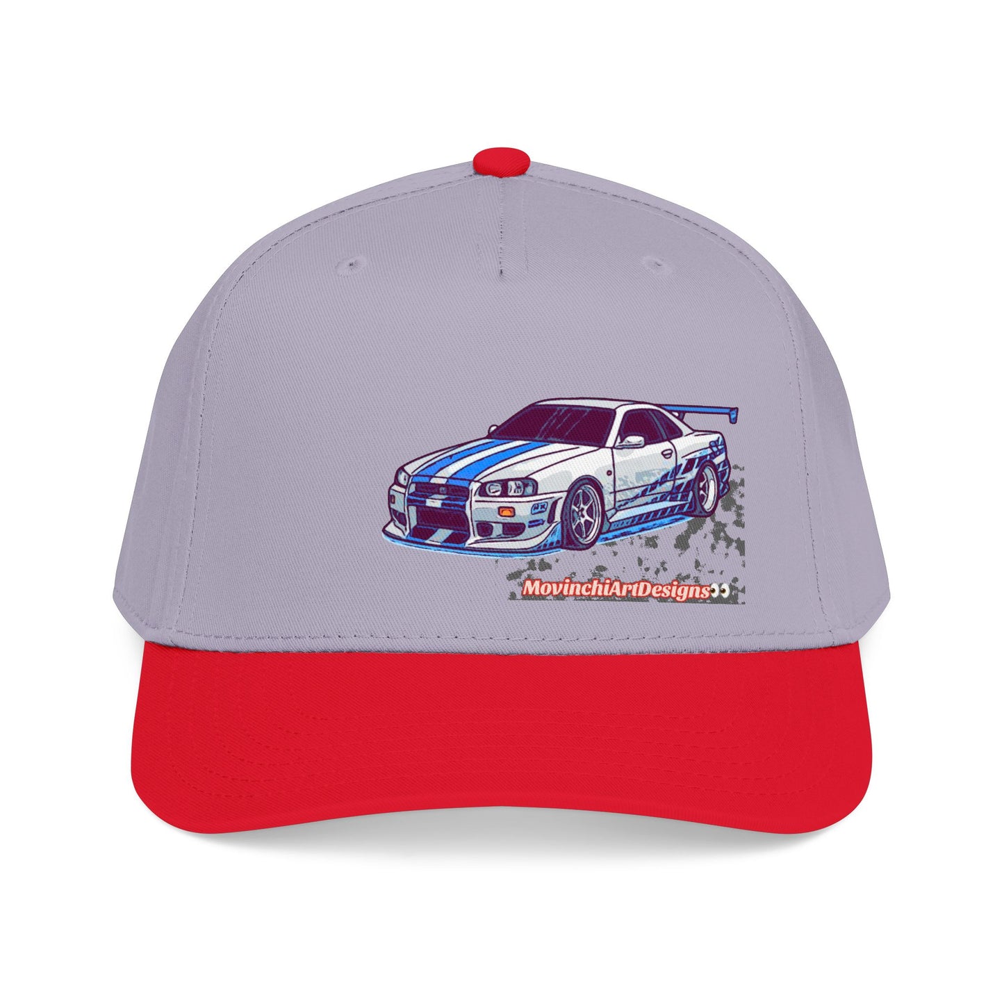 Racing Skyline Embroidered Cap — Vintage GT Sports Car Hat