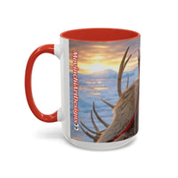 KING OF THE WORLD Royal Portrait Accent Coffee Mug – King in Fur Coat Design (11/15oz)